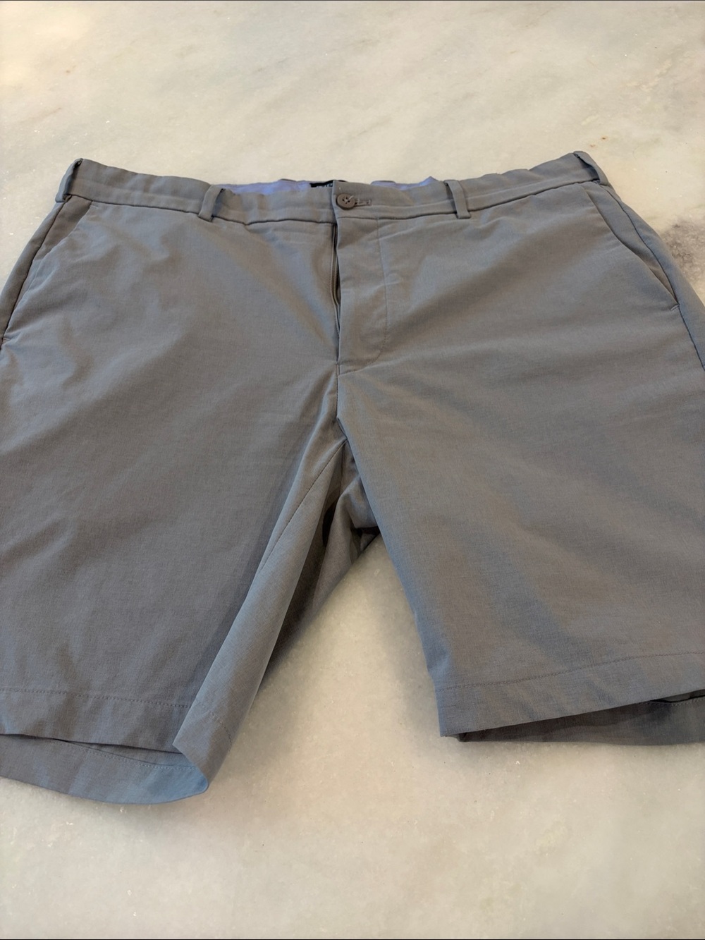 Peter Millar Gray Performance Stretch Shorts